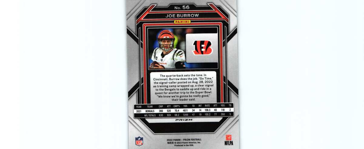 Joe Burrow 2022 SILVER Prizm #56