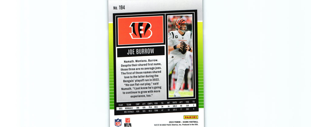 Joe Burrow 2022 GREEN Score #194