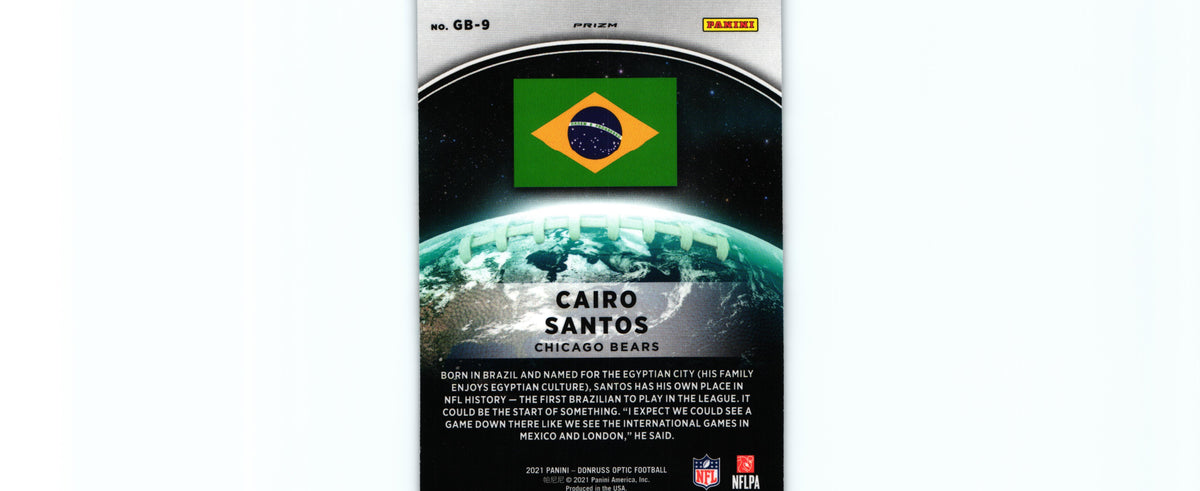 Cairo Santos 2021 Donruss Optic GB-9