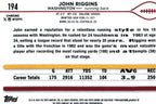 John Riggins 2024 PURPLE SPECKLE Topps #194 /275