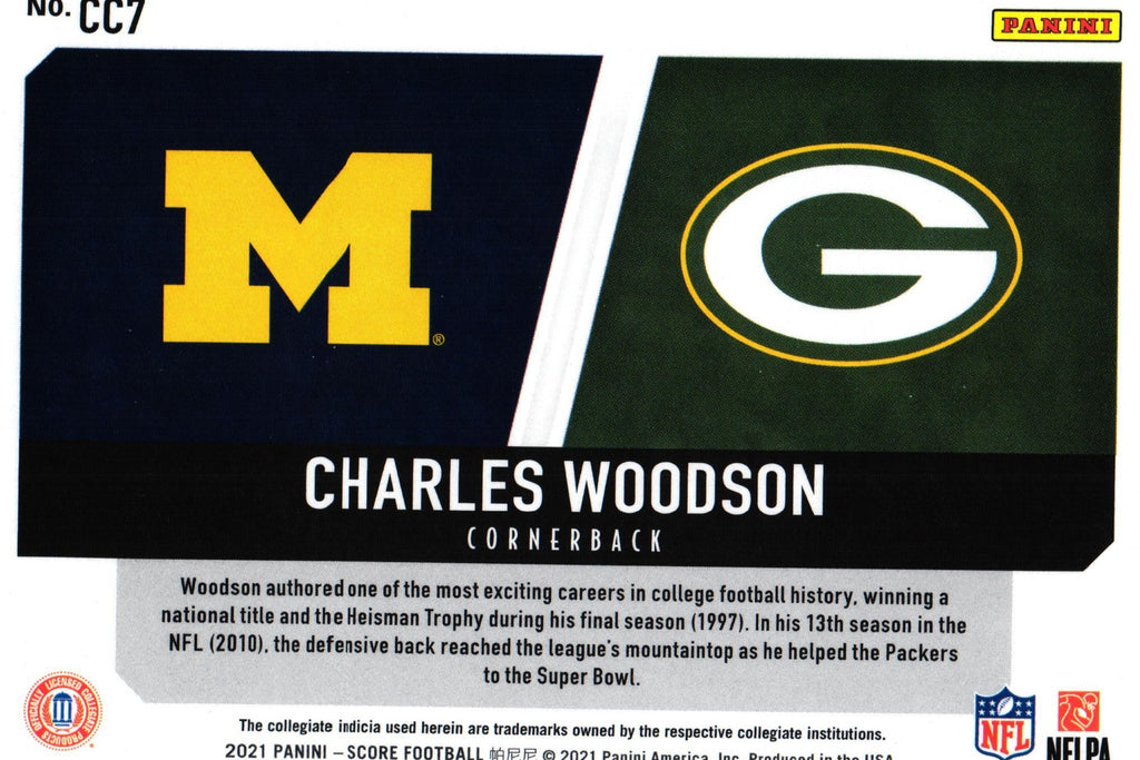 Charles Woodson 2021 Score CC7