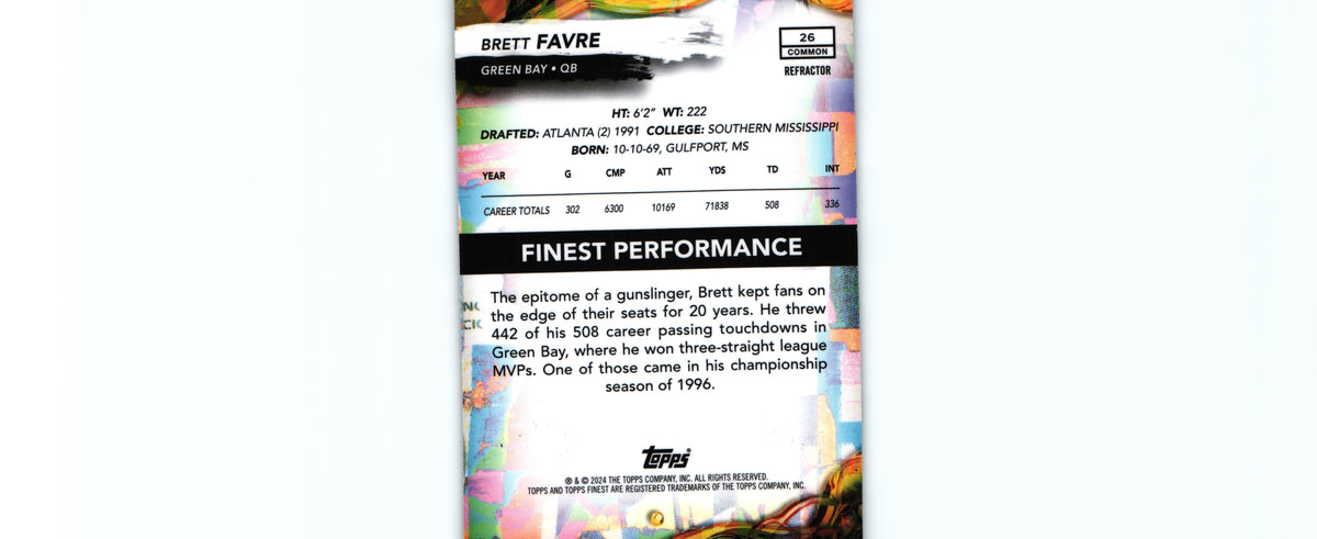 Brett Favre 2024 REFRACTOR Topps #26