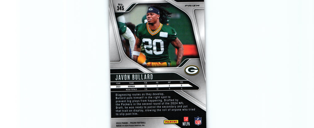 Javon Bullard 2024 ORANGE LAZER Prizm #345 RC