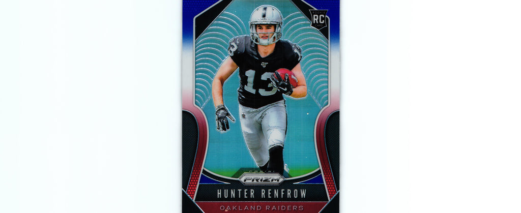 Hunter Renfrow 2019 RED WHITE BLUE Prizm #357 RC