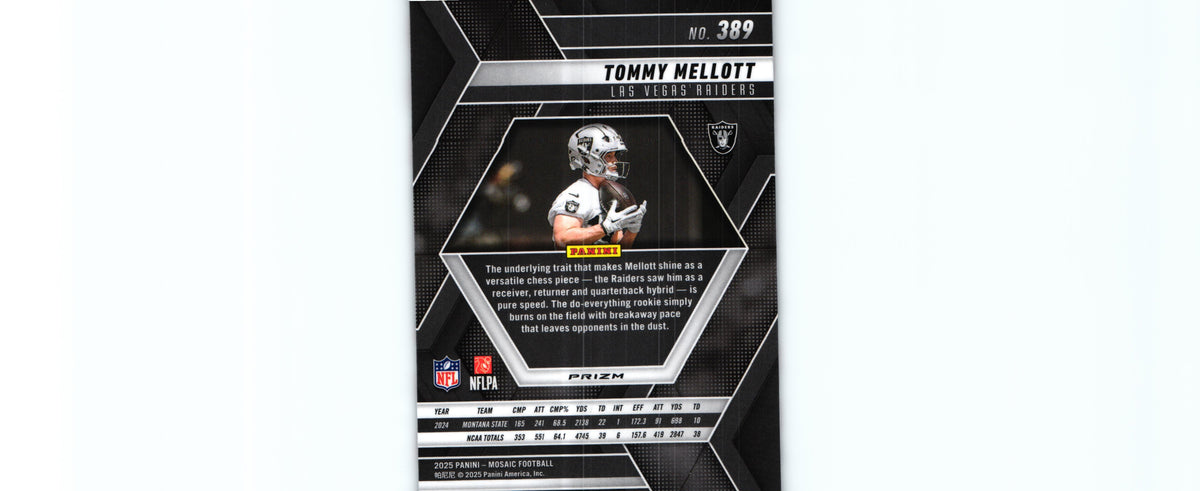 Tommy Melott 2025 RED WHITE STRIPES Mosaic #389 RC