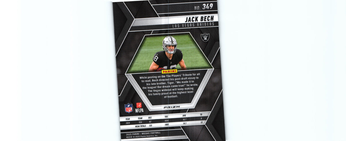Jack Bech 2025 SILVER MOSAIC Mosaic #349 RC