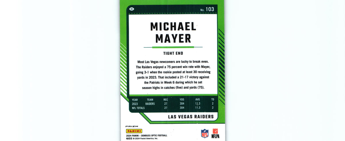 Michael Mayer 2024 STARS Donruss Optic #103