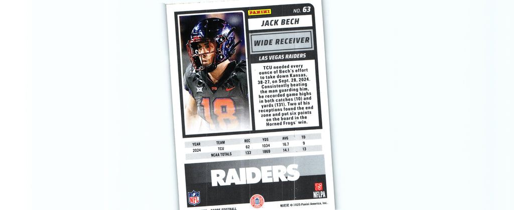 Jack Bech 2025 GREEN Score #63 RC
