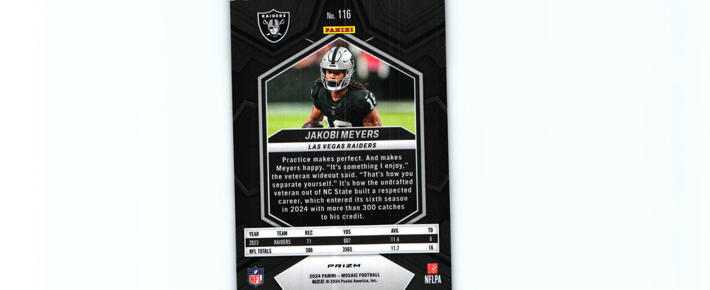 Jacobi Meyers 2024 SILVER Mosaic #116