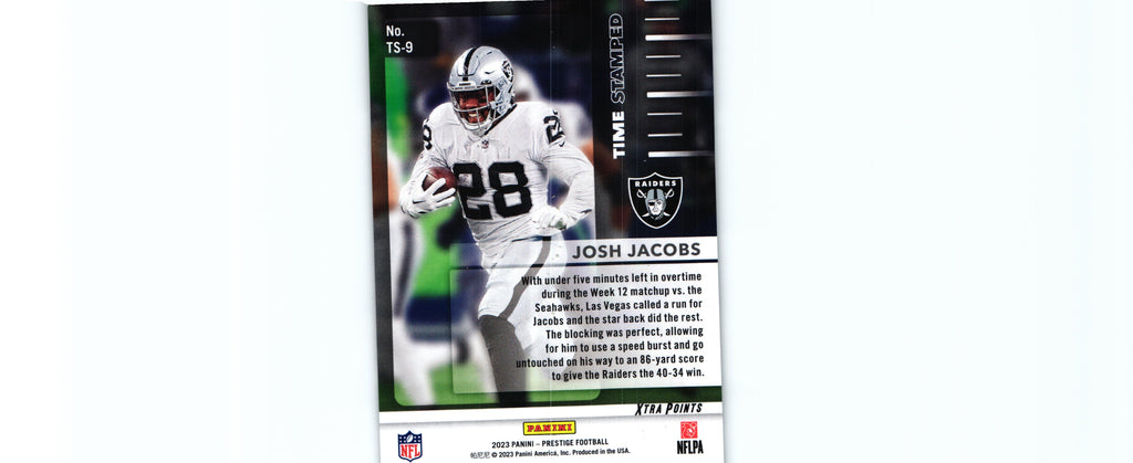 Josh Jacobs 2023 Prestige TS-9