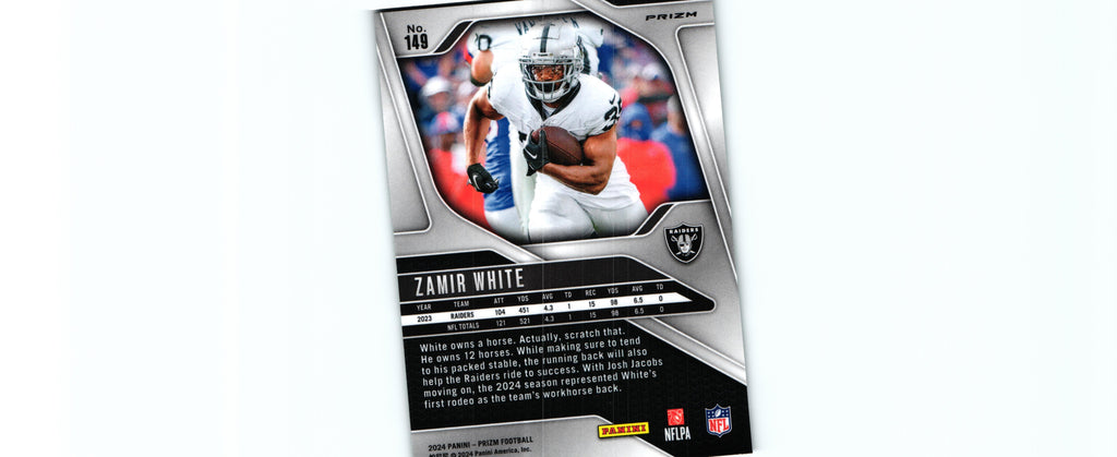 Zamir White 2024 GREEN Prizm #149