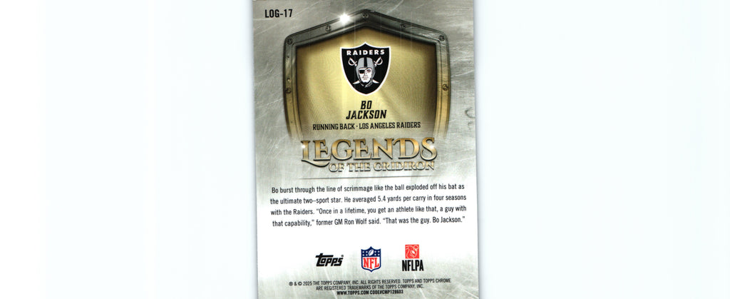Bo Jackson 2025 Topps LOG-17