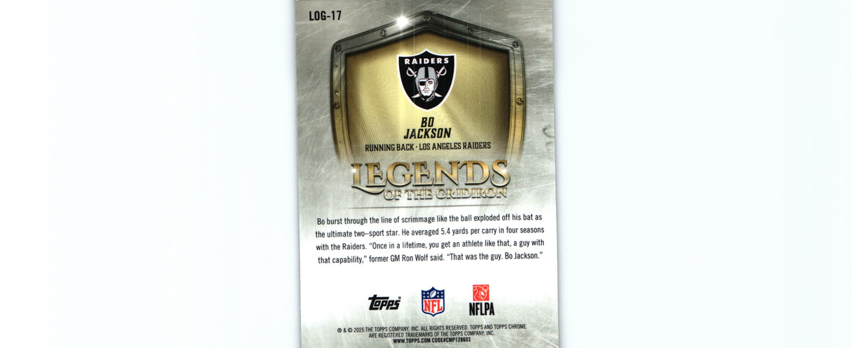 Bo Jackson 2025 Topps LOG-17