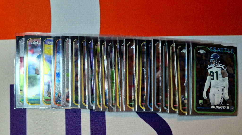 88x 2024 Topps Chrome Base Set inkl.23 RC, keine Doppelten