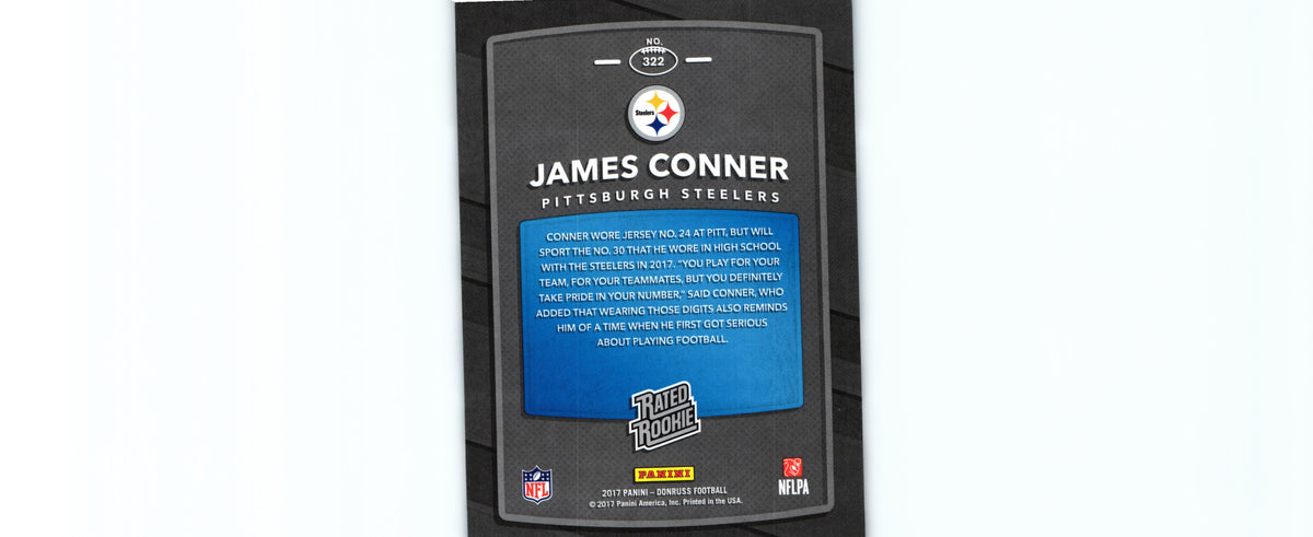 James Conner 2017 Donruss #322 RC