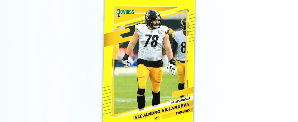 Alejandro Villanueva 2021 PRESS PROOF YELLOW Donruss #24