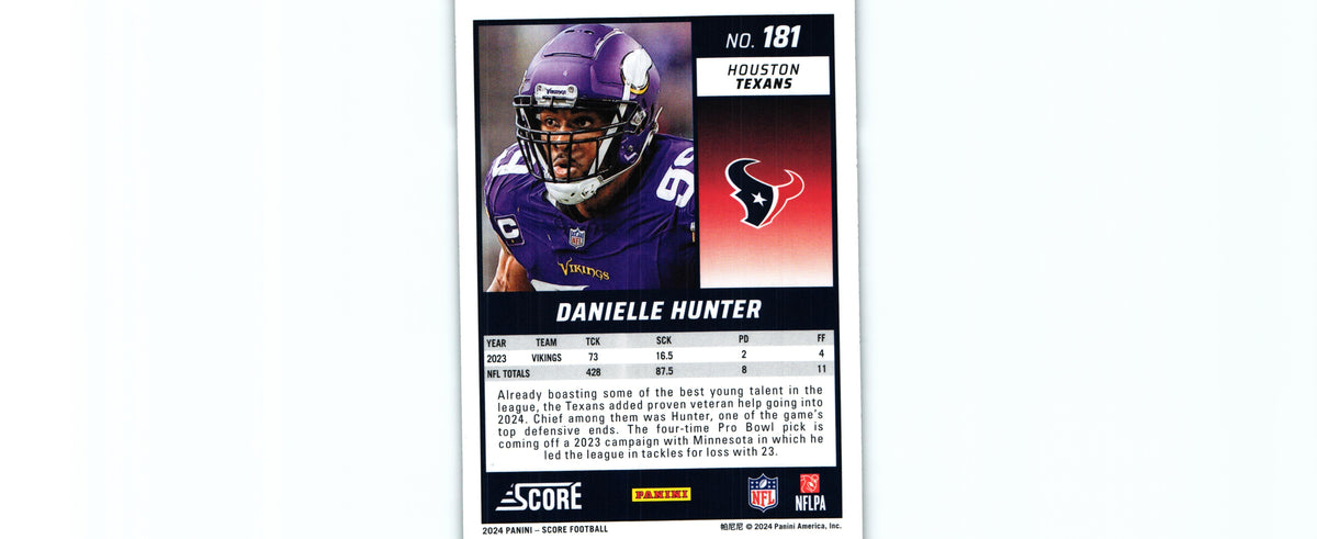 Danielle Hunter 2024 GREEN Score #181