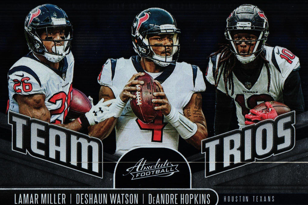 Lamar Miller/Deshaun Watson/DeAndre Hopkins 2019 Absolut TT-HT