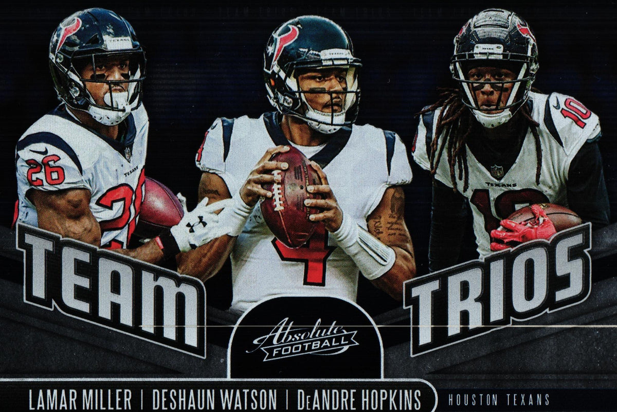 Lamar Miller/Deshaun Watson/DeAndre Hopkins 2019 Absolut TT-HT