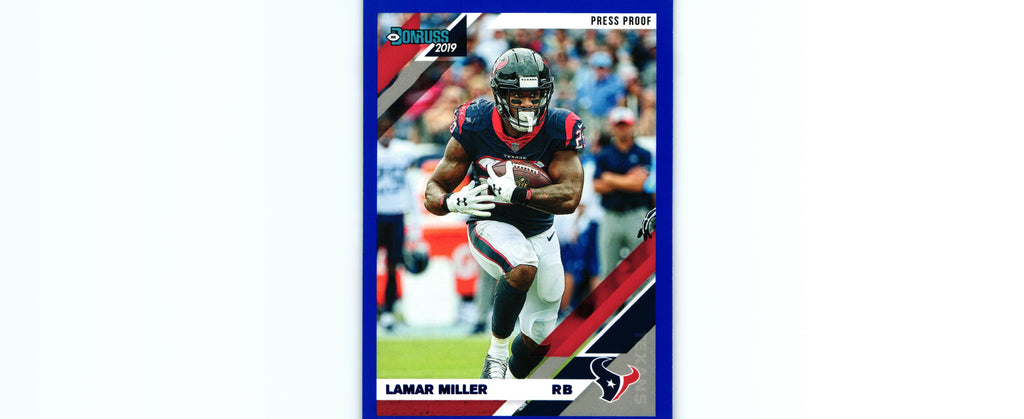 Lamar Miller 2019 PRESS PROOF BLUE Donruss #110