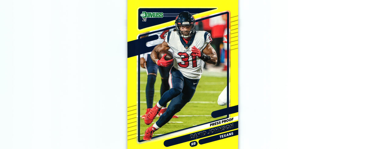 David Johnson 2021 PRESS PROOF YELLOW Donruss #165