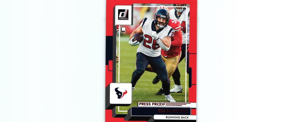 Rex Burkhead 2022 PRESS PROOF RED Donruss #42