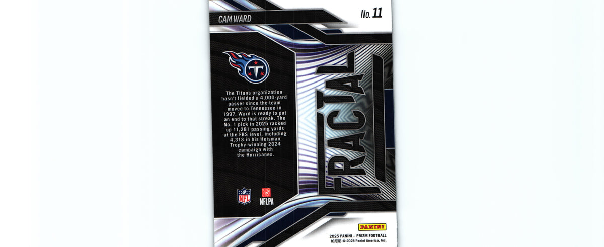 Cam Ward 2025 Prizm #11 RC