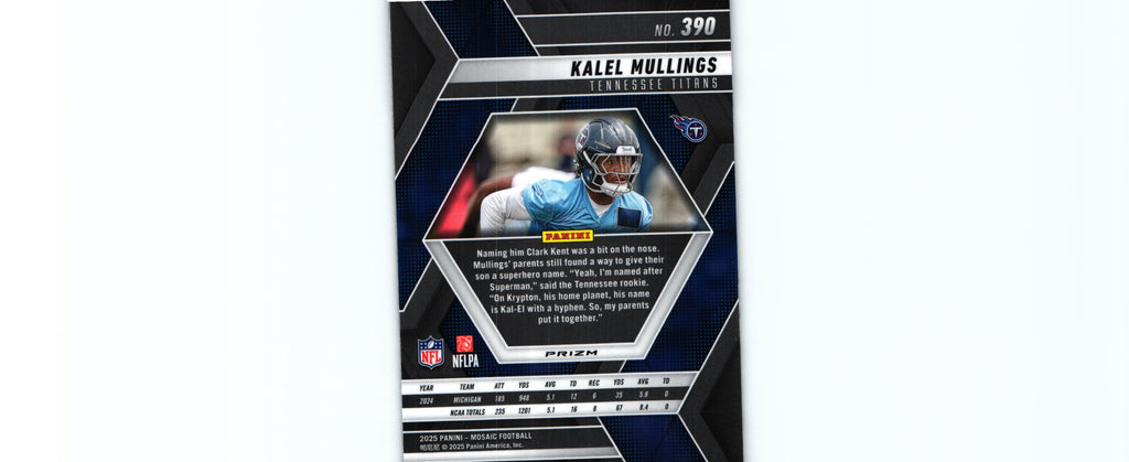 Kalel Mullings 2025 CAMO PINK Mosaic #390 RC