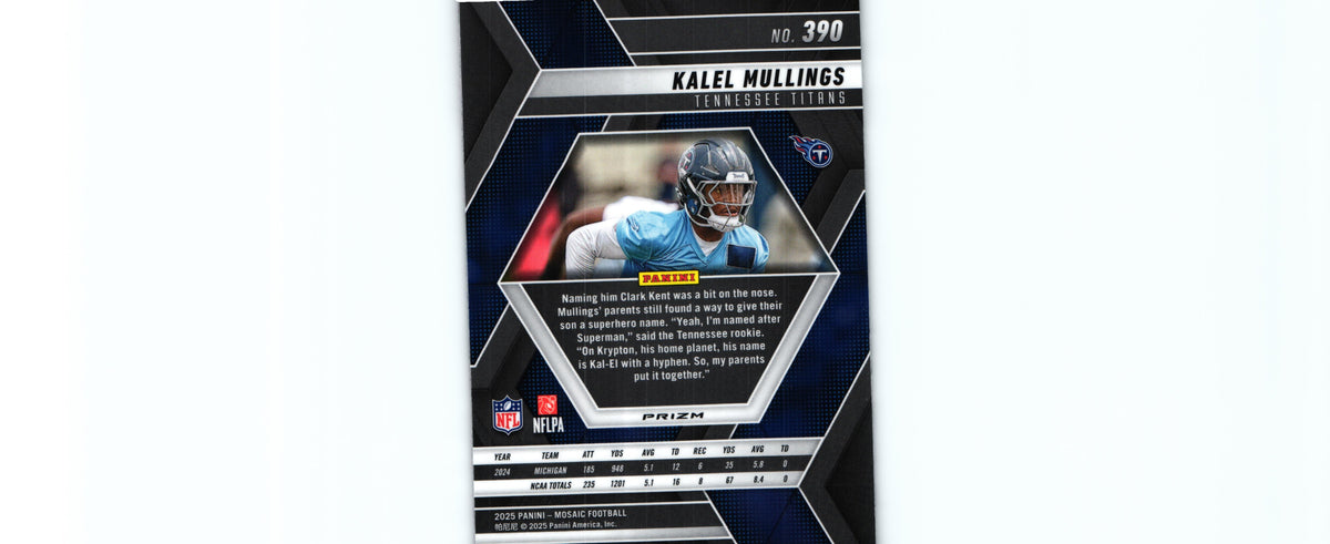 Kalel Mullings 2025 CAMO PINK Mosaic #390 RC