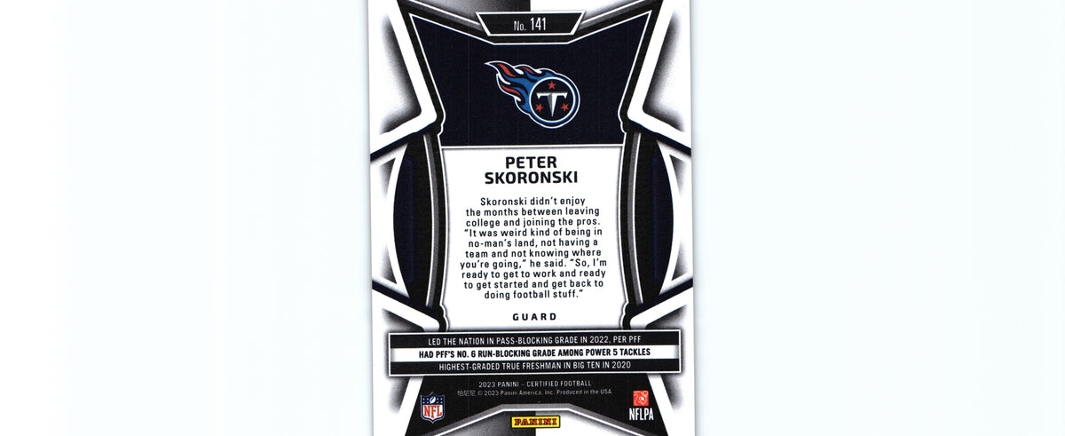 Peter Skoronski 2023 BRONZE Certified #141 /275 RC