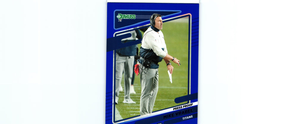 Mike Vrabel 2021 PRESS PROOF BLUE Donruss #12